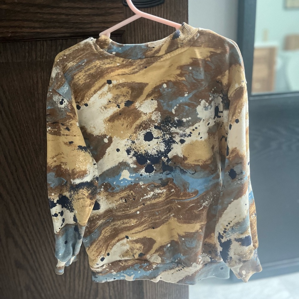 Boys Abstract Patterned Sweatshirt
